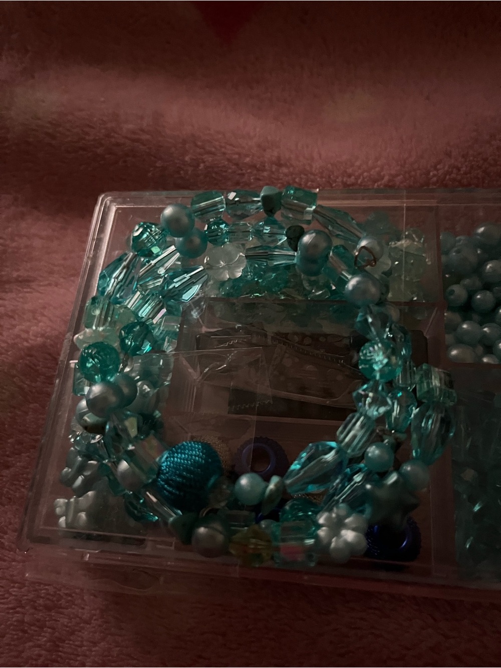 Turquoise Beaded Multi-Strand Memory Wire Bracelet